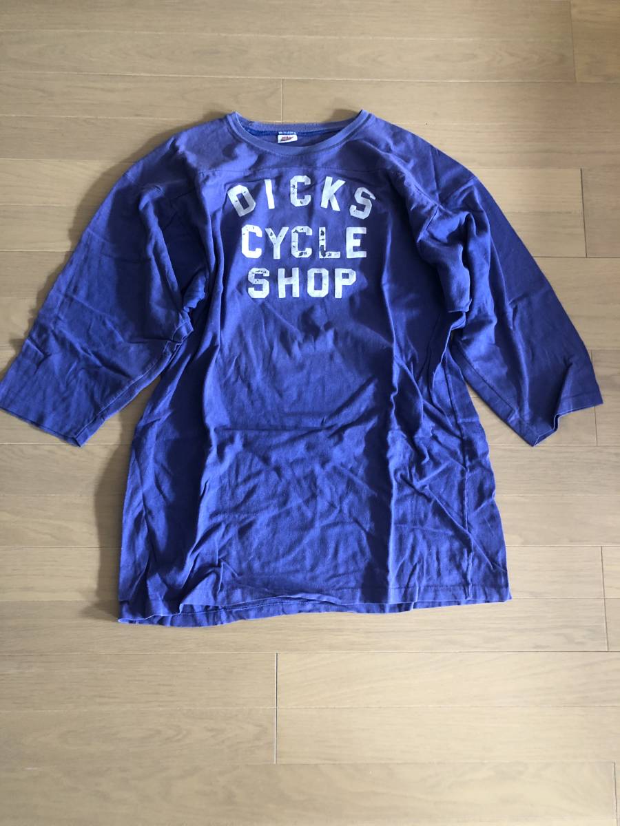 ビンテージ ヴィンテージ 50年代　ヴィンテージ 　Tシャツ(7分袖）「HANESPORT」フェルトプリント　XLサイズ　エルボーパッチ 藤原ヒロシ