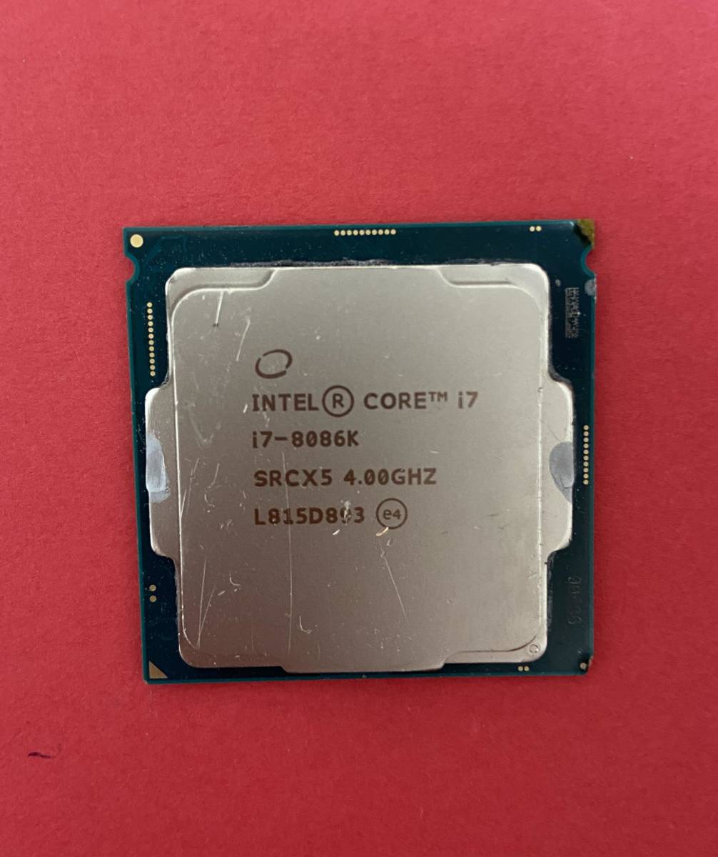 保管 【中古分解品】【Intel】【Core i7-8086K】 LGAソケット CPU インテル
