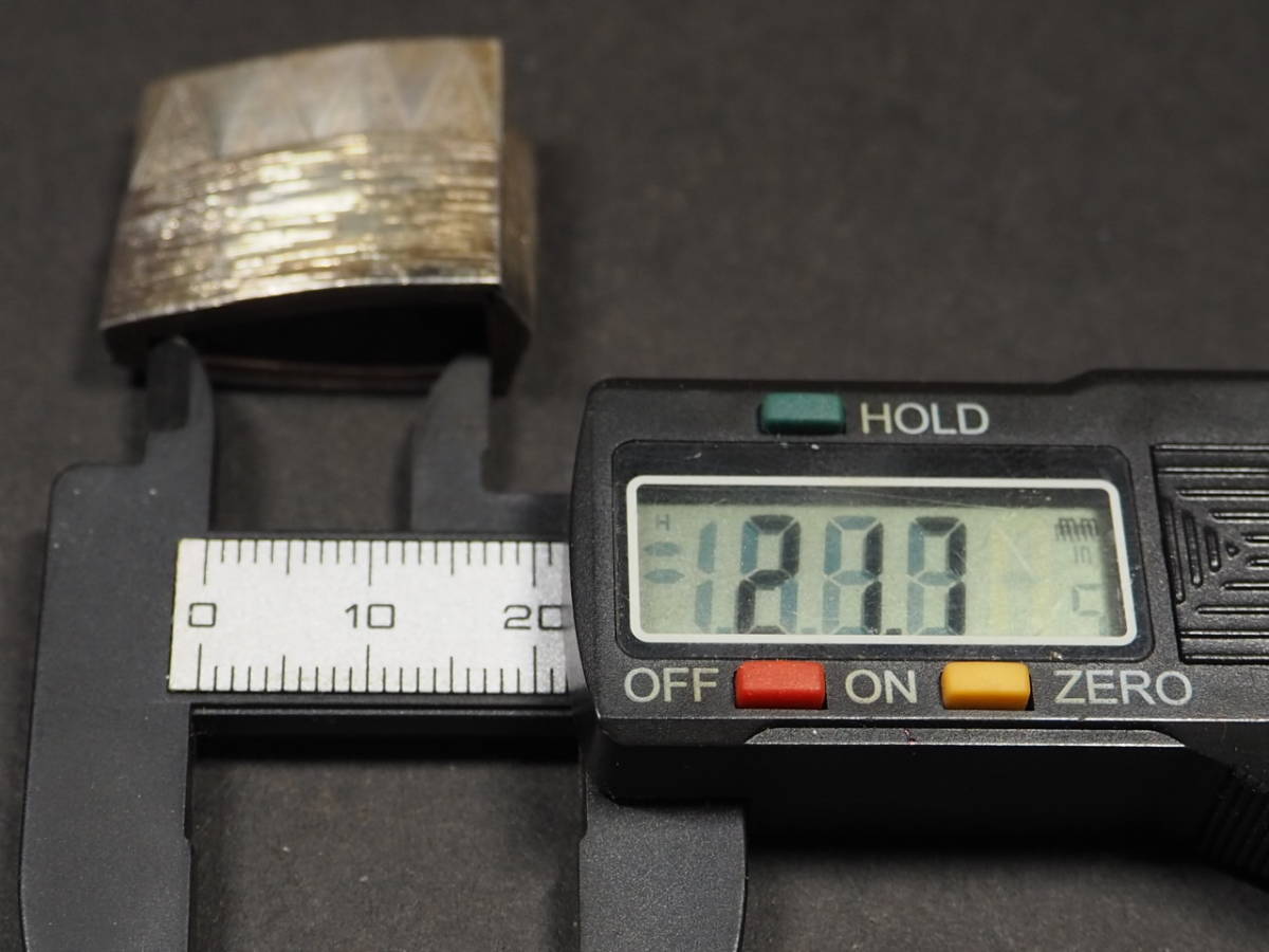 日本刀 刀装具 N1 二重（ふたえはばき）銀被せハバキ 銀着せハバキ