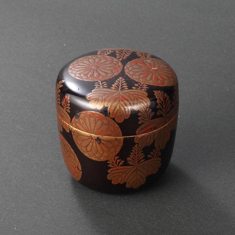 時代 菊桐蒔絵 中棗 茶道具　V768　N2 中棗 - 茶道具 菊桐蒔絵 V768 N2 時代 メルカリ 桃山時代◇菊桐蒔絵