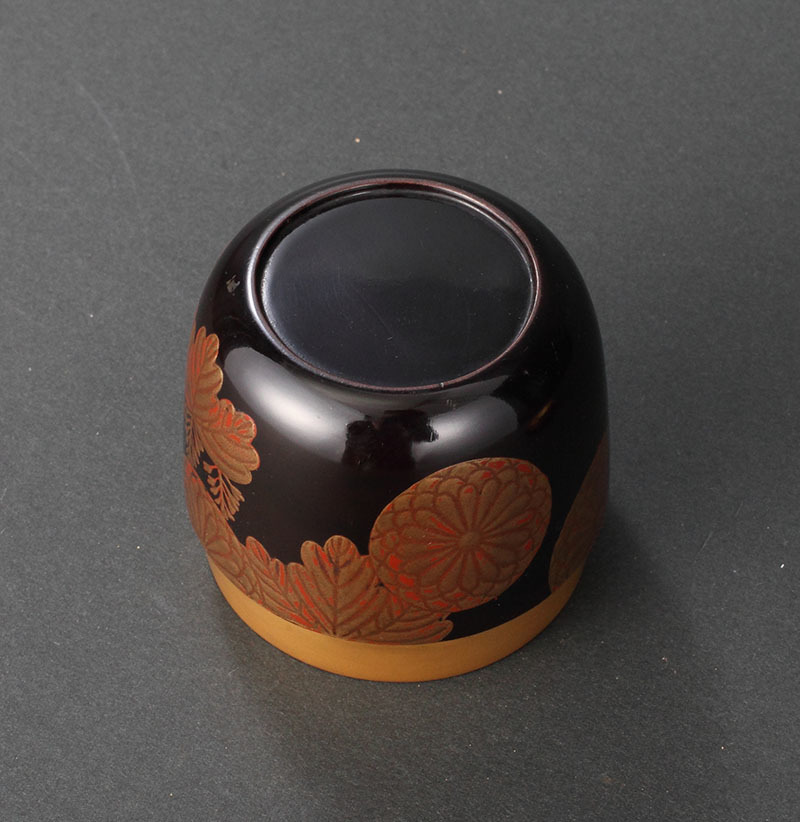 中棗 - 茶道具 菊桐蒔絵 V768 N2 時代 メルカリ 桃山時代◇菊桐蒔絵