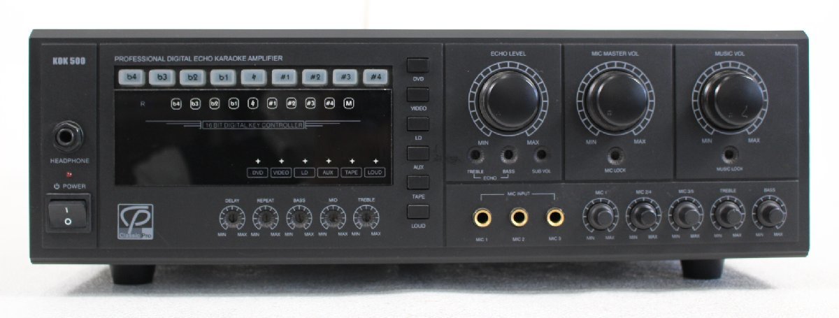 KOK 500カラオケアンプCLASSIC PRO 動作確認済 □ジャンク品□ Classic Pro KOK500 カラオケアンプ 要修理品