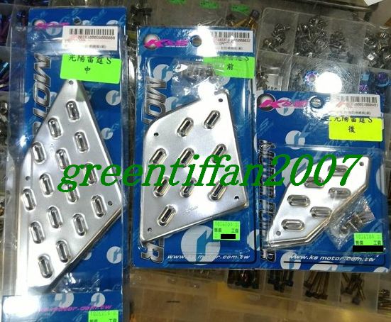 KYMCO レーシングS125用　　ステップ　前、中、後　セット