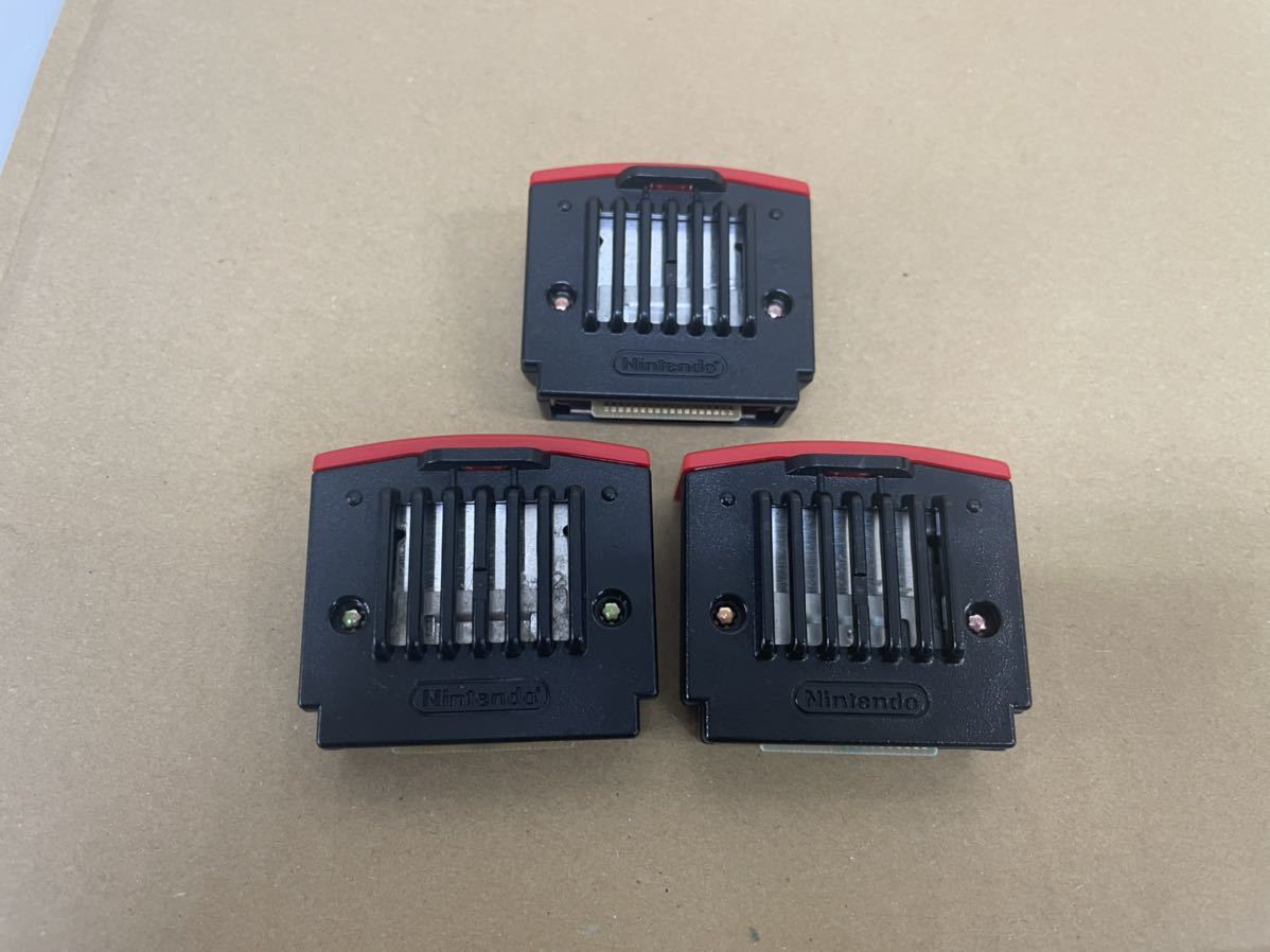 N64 ニンテンドー64 メモリー拡張パック/ハイレゾパック　NUS-007 3個　セット　未確認