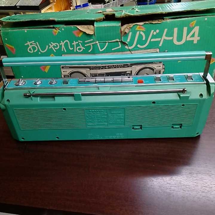 ジャンク】SANYO おしゃれなテレコ MR-U4SS リゾートU4 昭和レトロ