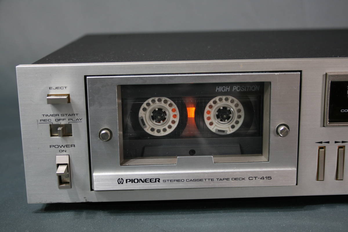 オーディオ機器 PIONEER パイオニア CT-415 カセットデッキ 昭和レトロ