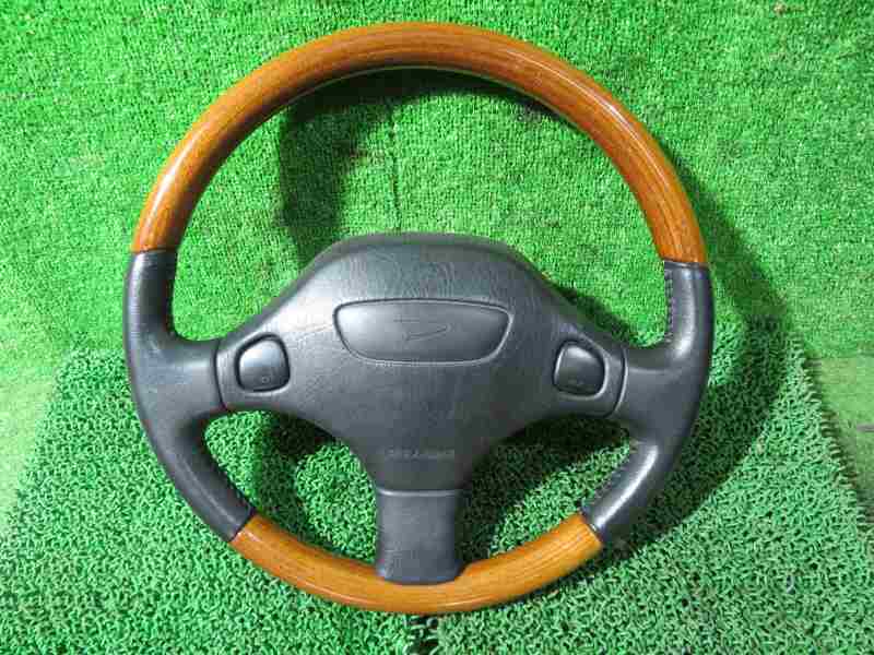 純正品 ミラジーノ(L700S)ウッドコンビステアリング*H043220D 送料無料