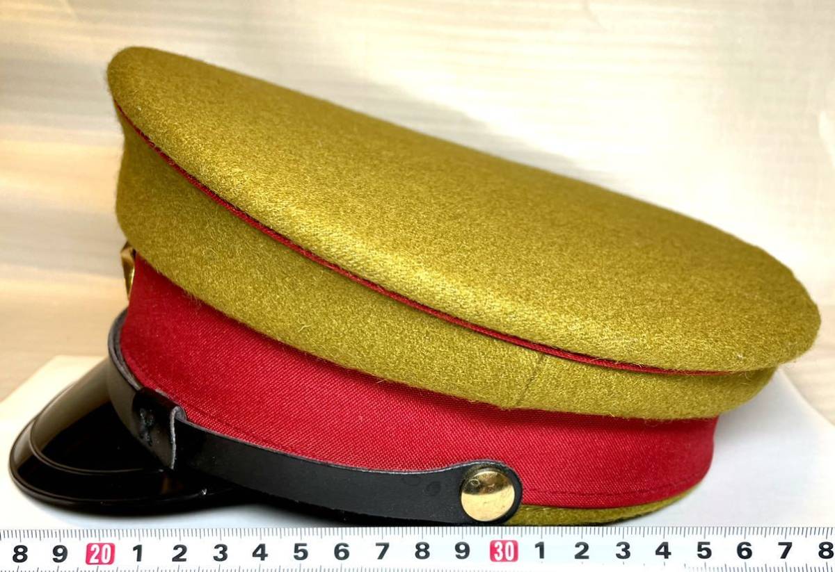 日本軍☆大日本帝国陸軍 四五式 軍帽 制帽☆中古品 美品 下士官 将校用