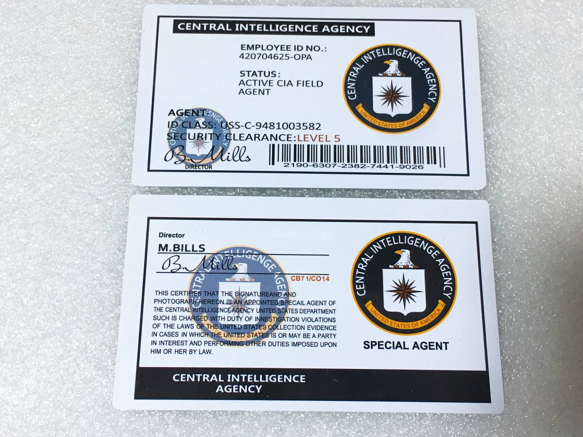 アメリカ スパイ系 映画 ドラマ グッズ Cia 合衆国中央情報局 プラスチック素材 Idカード 検索 ポリスバッジ 警察グッズ 売買されたオークション情報 Yahooの商品情報をアーカイブ公開 オークファン Aucfan Com