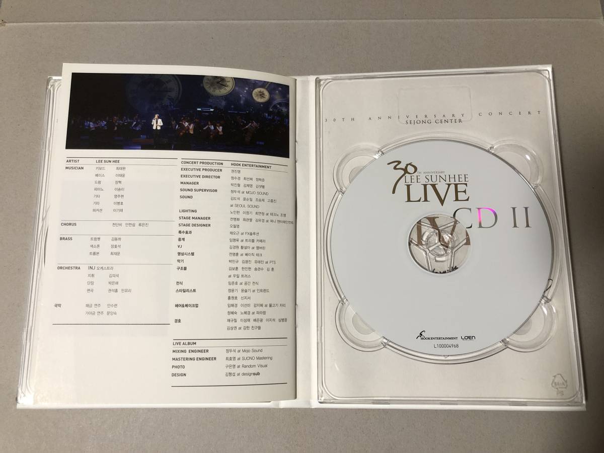 イ・ソンヒ 30th Anniversary Live CD Lee Sun Hee イ・ソニ 韓国 女性