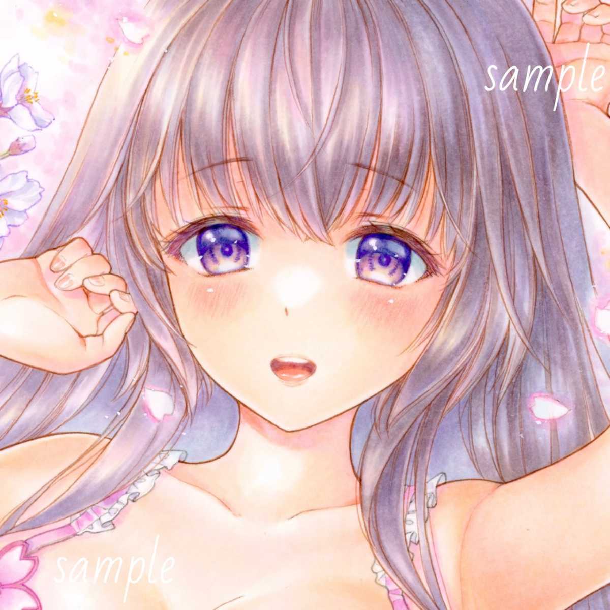 手描きイラスト - 桜 オリジナル | ◇Sakura A4手描きイラスト