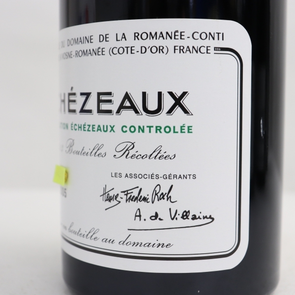 DRC ECHEZEAUX エシェゾー2020 ファインズ 13.5％ 新品 DRC ECHEZEAUX（エシェゾー）2005 ファインズ 13％ 750ml T22D040005