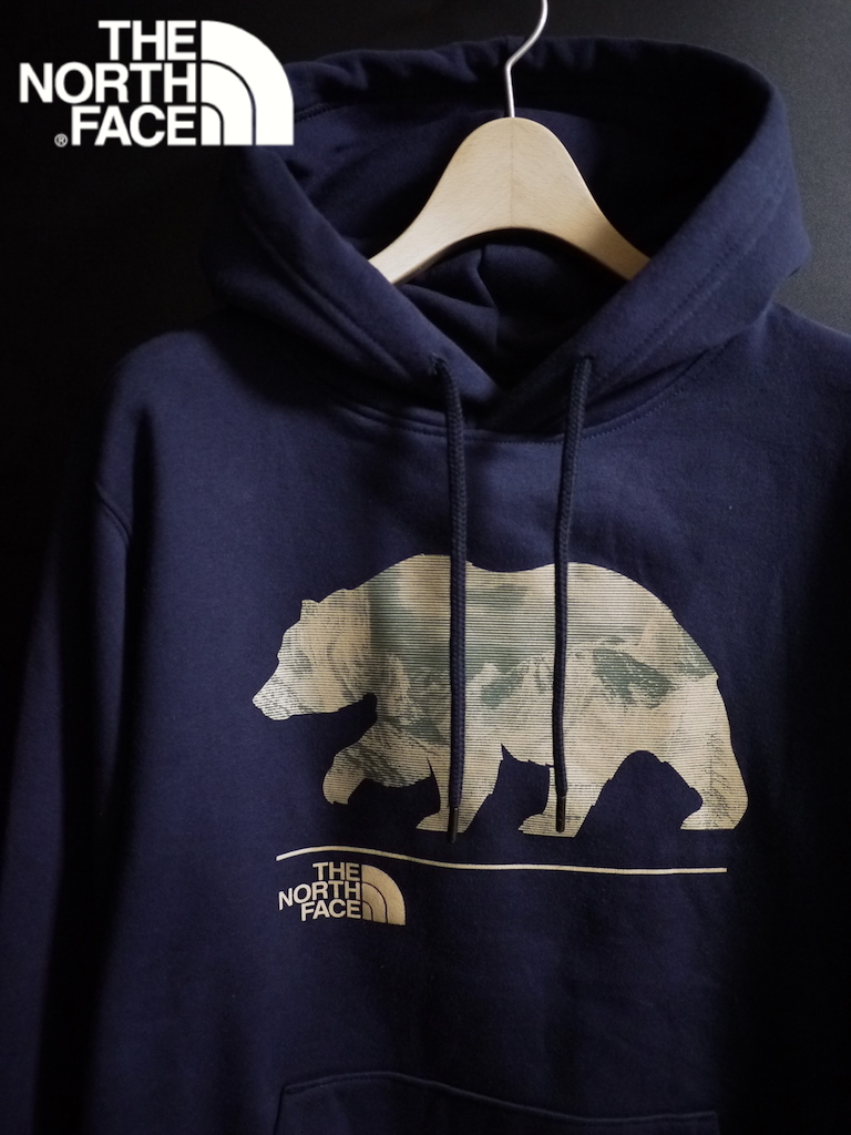 安い，正規品 THE NORTH FACE ノースフェイス Lサイズ ベアープリント BEARSCAPE 2 PULLOVER HOODIE スウェット パーカー /ネイビー(その他)｜売買されたオークション情報、yahooの商品情報をアーカイブ公開 - オークフ 男性用