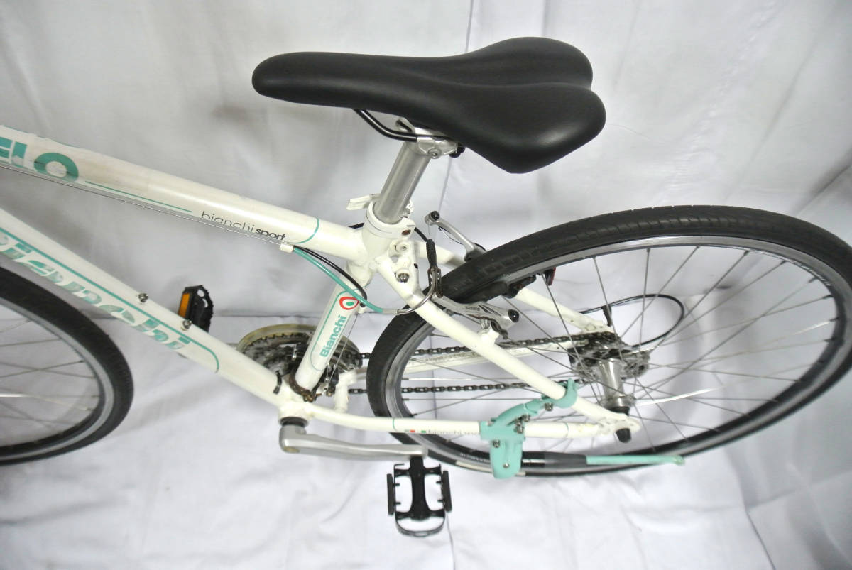 4-053 ☆ 【Bianchi】※ CIELO sport 軽快MTB 24段 28インチ 白色 