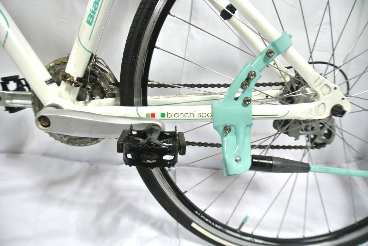 4-053 ☆ 【Bianchi】※ CIELO sport 軽快MTB 24段 28インチ 白色 