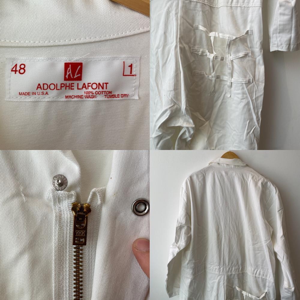 実品 ヴィンテージ USA製 囚人服 プリズナー つなぎ デッドストック(M