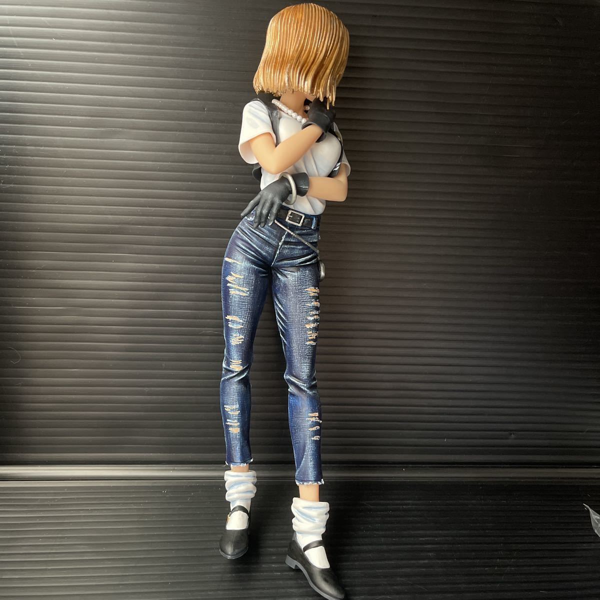 ドラゴンボール 人造人間18号 リペイントフィギュア ダメージジーンズ 
