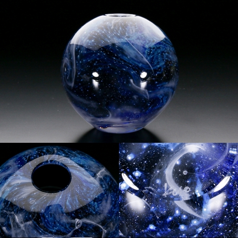 【MG敬 黒川大介個展IX】黒川大介 作『銀河 丸花器(大)』207-23