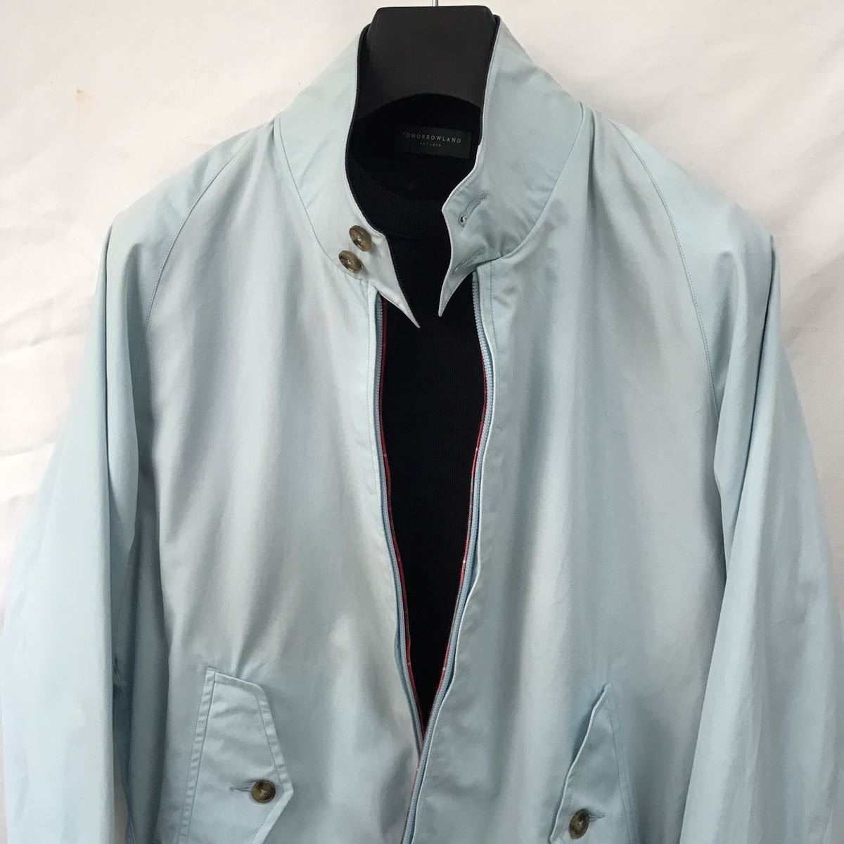 美品 BARACUTA G9 英国製 36 サックス ハリントンジャケット 