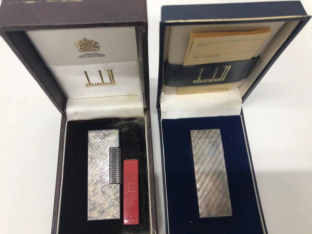 ダンヒル ガスライター シルバーカラー dunhill ライター ローラー式