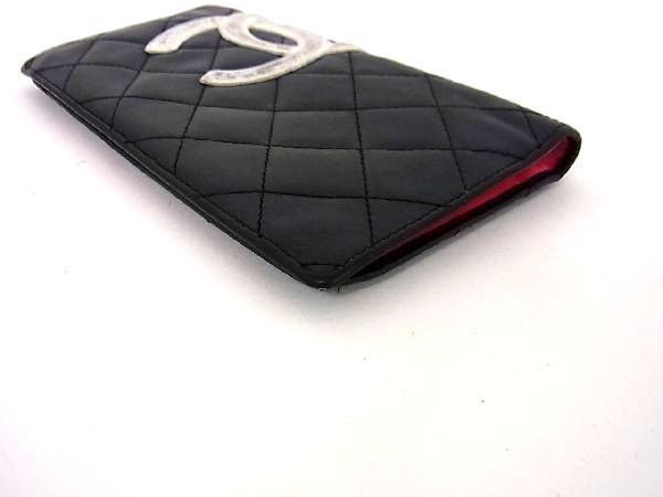 1円 シャネル CHANEL 二つ折り ・シャネル ブリリアント 1円 CHANEL シャネル ココマーク カンボンライン マトラッセ ラムスキン 二つ折り 長財布 ウォレット レディース ブラック系 a2201クオ
