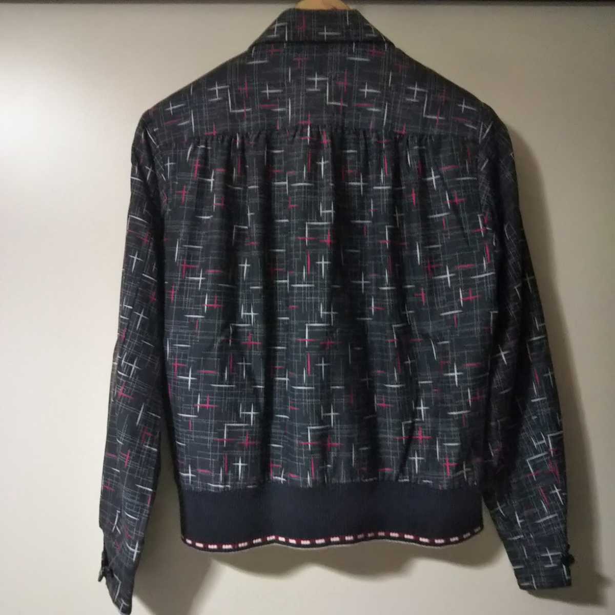 ◇DRY BONES◇ギャバジャン◇カスリ柄 スポーツ ジャケット◇50 