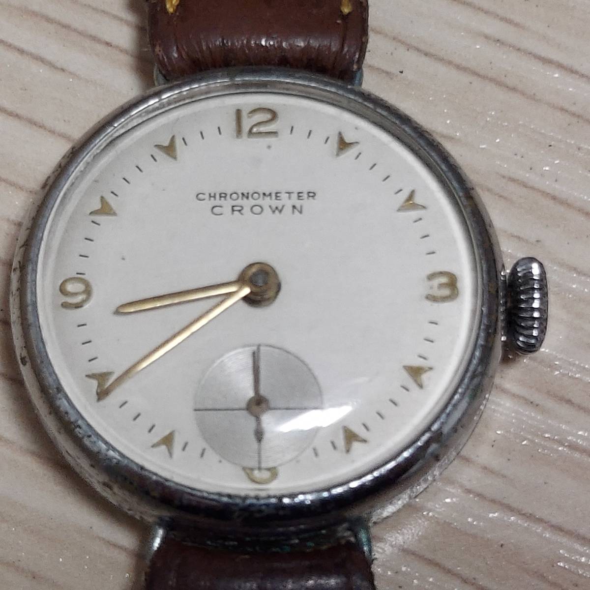 CHRONOMETER CROWN クロノメーター クラウン 手巻き アンティーク時計 