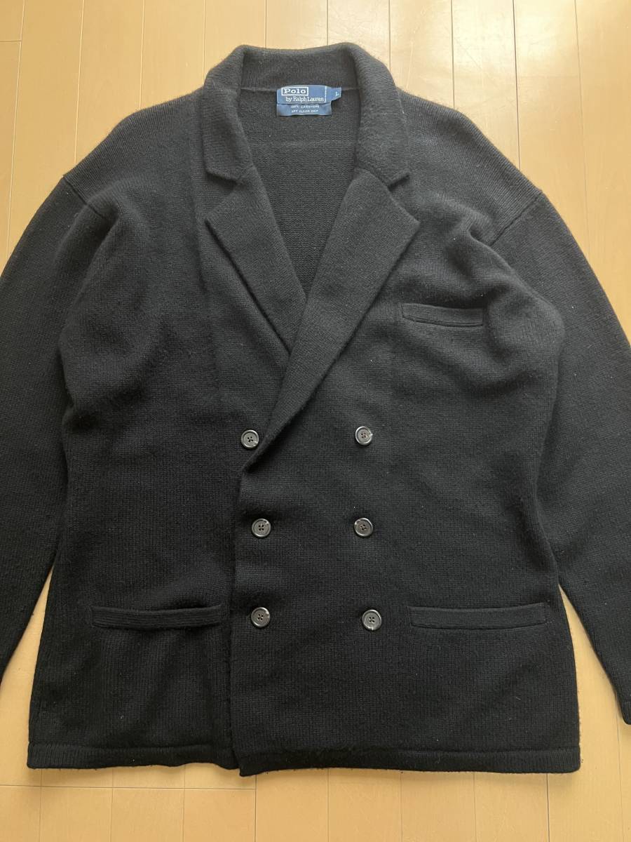 定20万【廃番/入手困難】RALPH LAUREN カシミア100% ノッチドラペル&6ボタンＷブレスト アンコン仕立て仕様 最高級ニットジャケット☆RRL by LAUREN Ralph トートバッグ 美本・必携基本書籍＜臨床のための解剖学＞14000円＜臨床医学 ケーブルニット