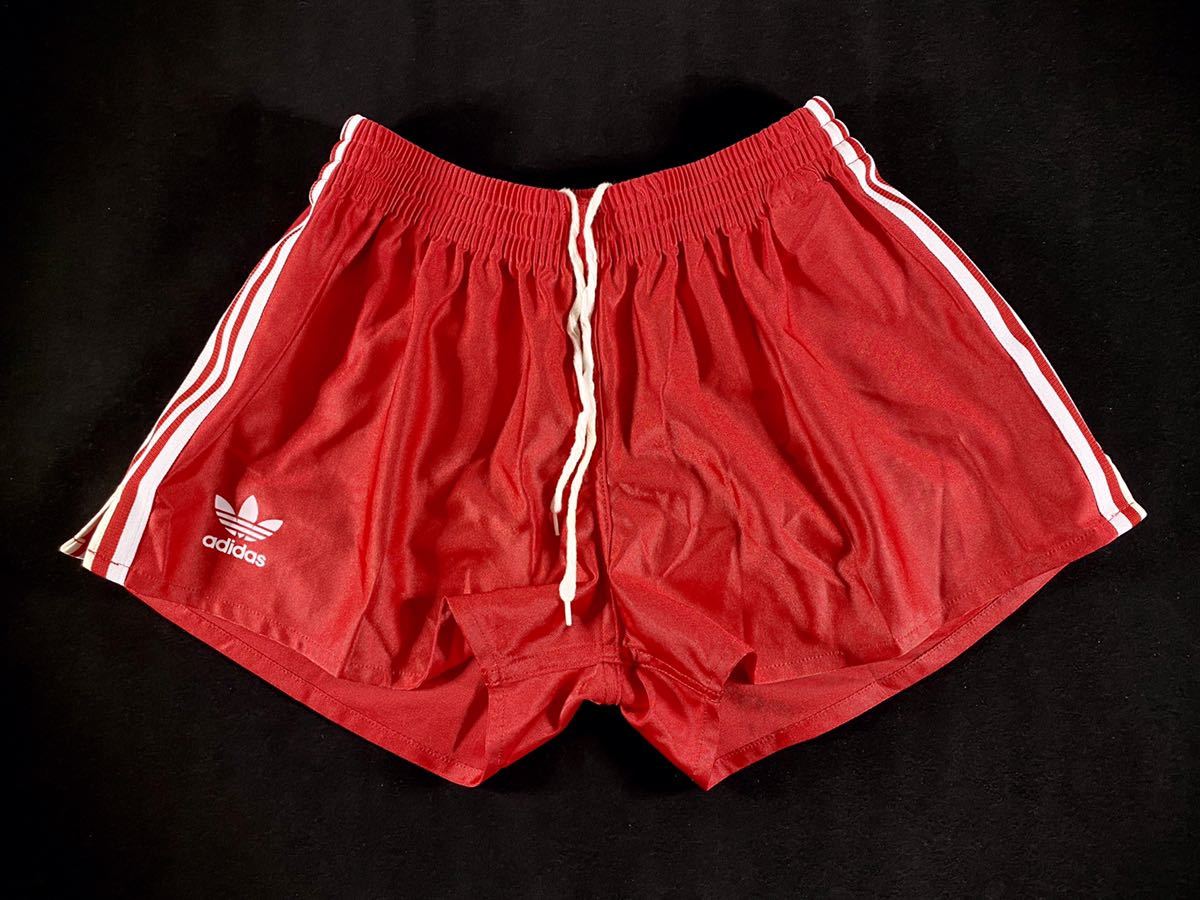 レトロ 90's adidas サッカーパンツ L レッド ヴィンテージ ベリー
