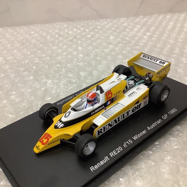 RE20 #15 1980年オーストリアGP優勝 参考価格ルノー J.P ルノー Spark - 1&frasl;18 1&frasl;43 S1759 Renault 0 F1 18S447 Leather