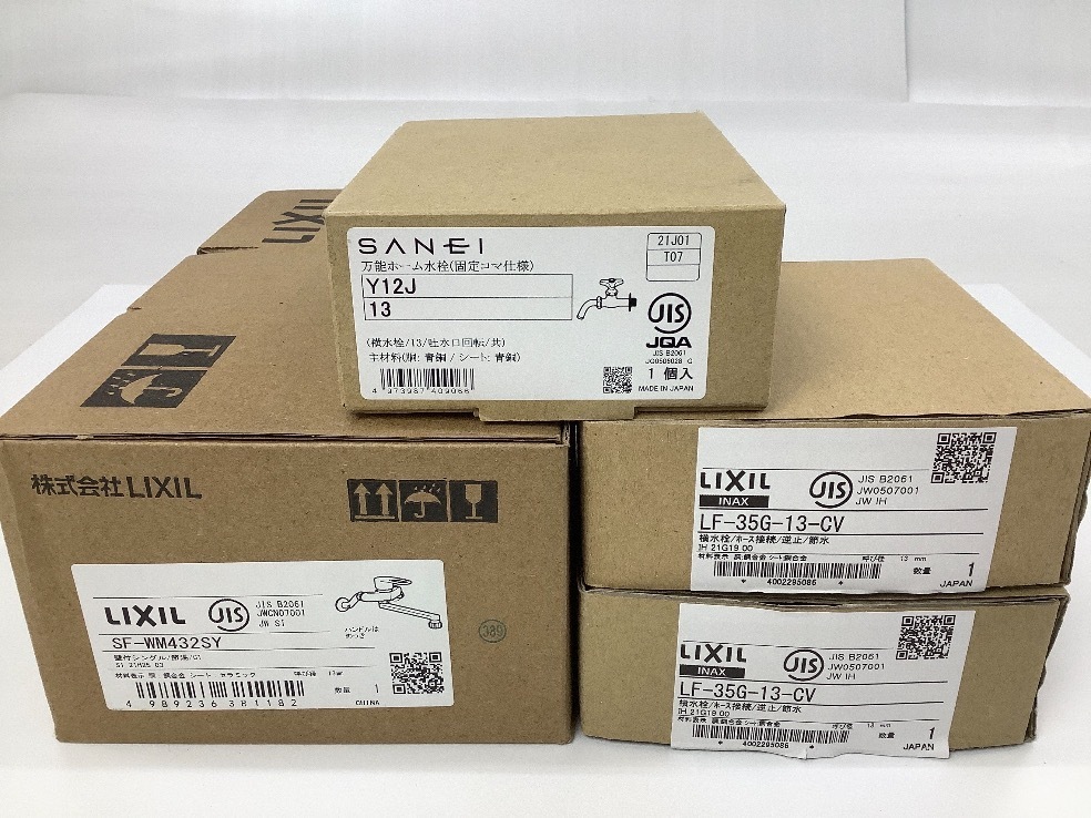  LIXIL シングルレバー混合水栓 他 4点 まとめ SF-WM432SY / Y12J / LF-35G-13CV&times;2 ハンドル1点無し ACBF 品(キッチン蛇口、水栓)｜売買されたオークション情報、yahooの商品情報をアーカイブ公開 - オ キッチン