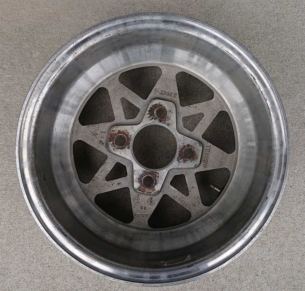 ☆TECHNO TRV 7J 1本 4H PCD114.3 テクノレーシング 旧車 深リム 当時 