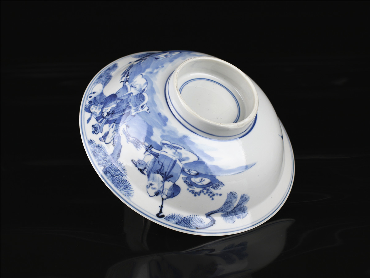 中国美術 染付 唐物 青花 花唐草文 茶壷 茶入 古玩 明⁄
