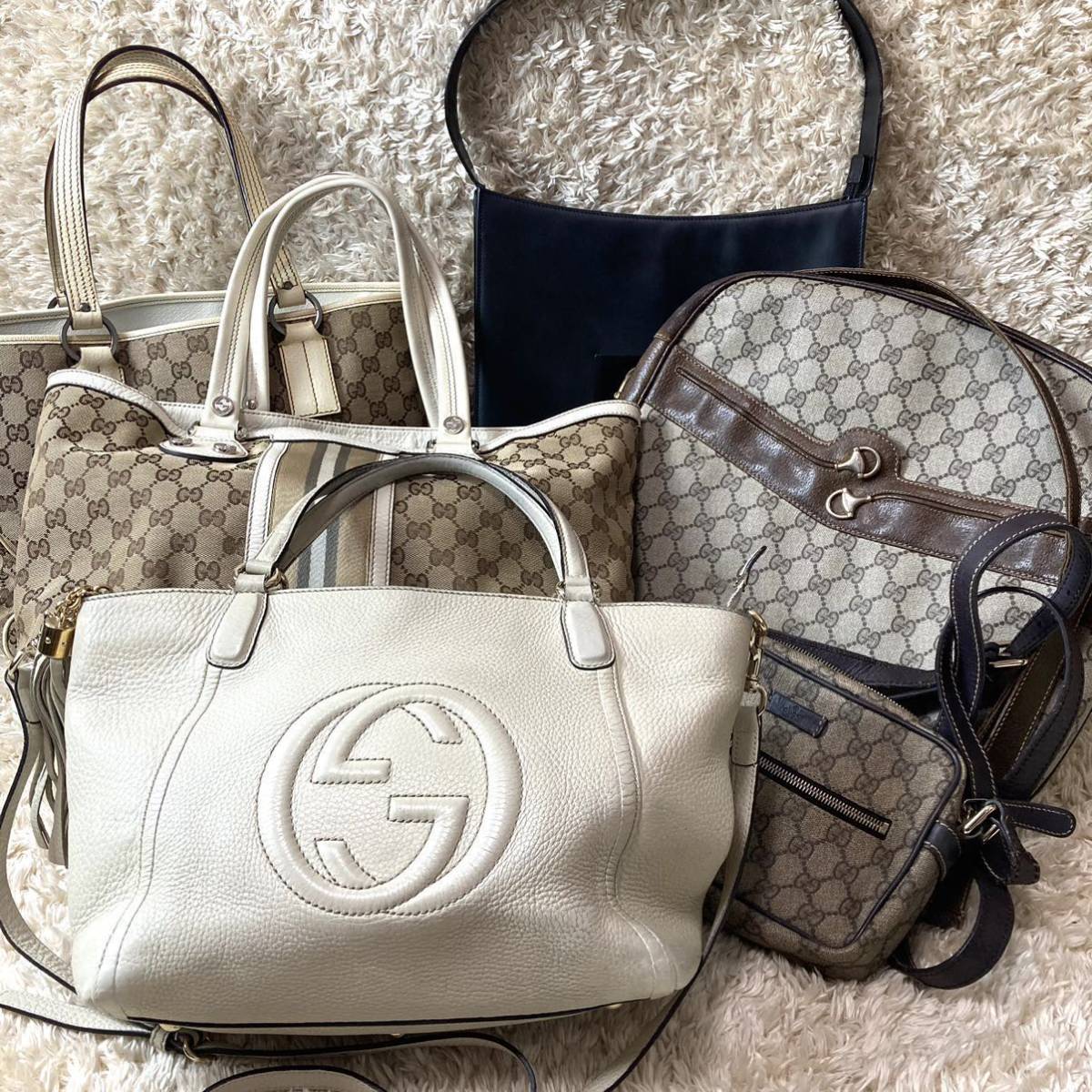 1円】 GUCCI グッチ バッグ ヴィンテージ 6点まとめ 訳あり