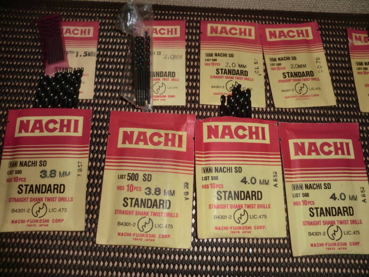 油と米 2-1【未使用】 NACHI ナチ ストレート シャンク ツイスト ドリル 1.5mm
