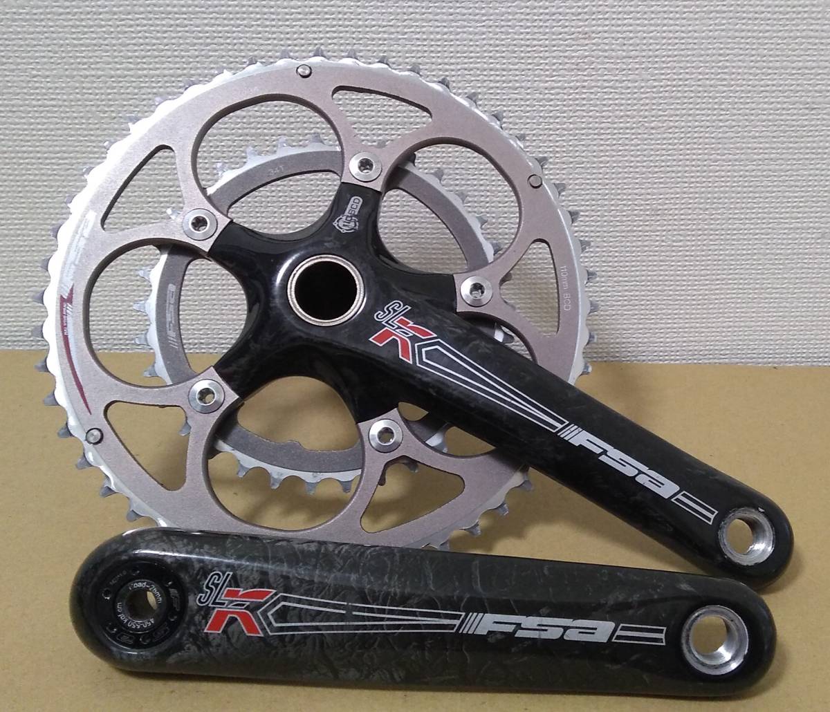 FSA SL-K カーボンクランク fsa SL-K LIGHT 165mmカーボンクランクセット