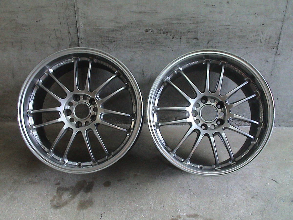 RAYS RE30、10J×18、オフセット+36、PCD114,3、マーキュリーシルバー 