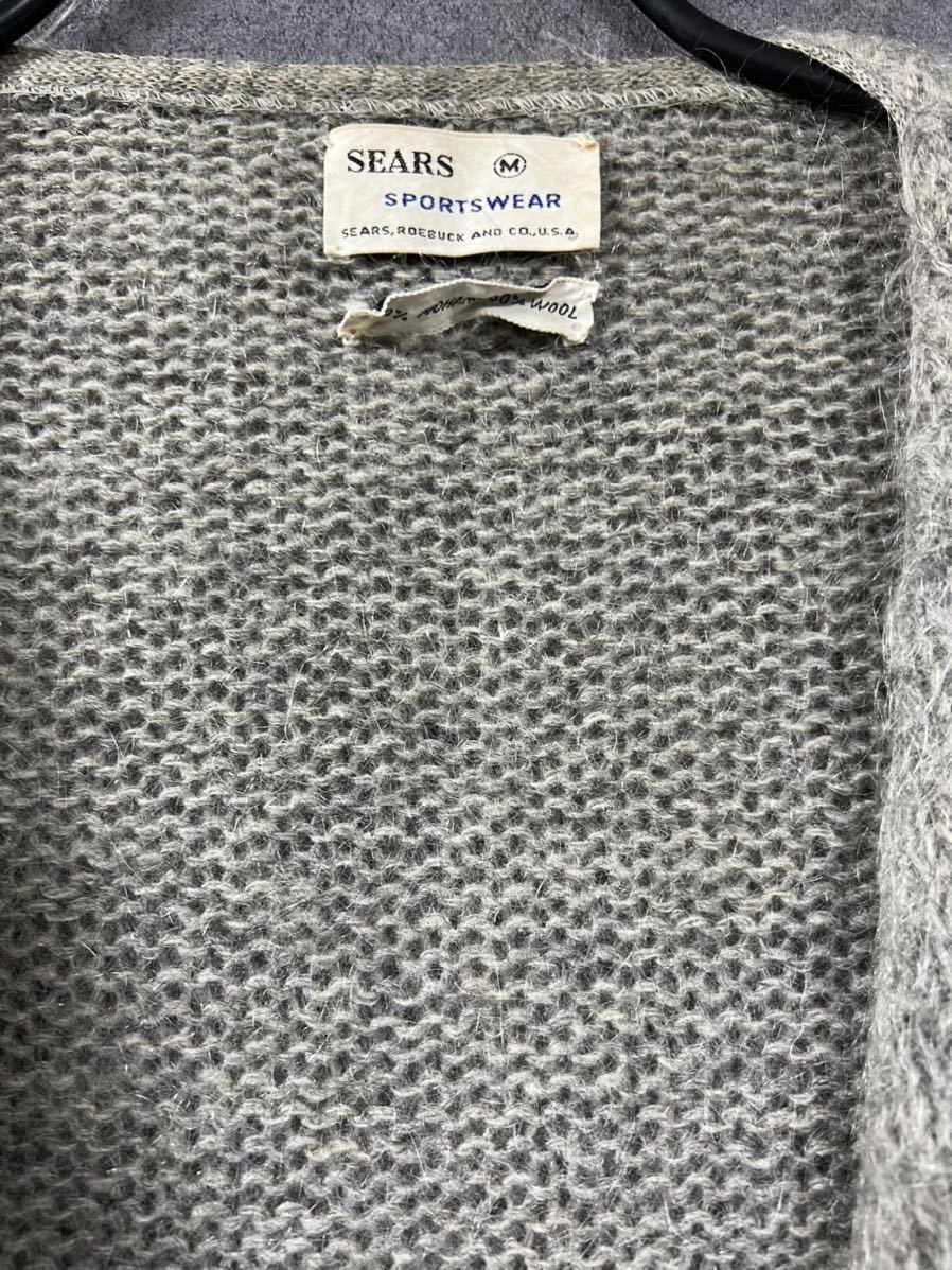 70s sears モヘアカーディガン　ヴィンテージ nirvana シアーズ 最終値下 シアーズ sears sportswear モヘア カーディガン ニット