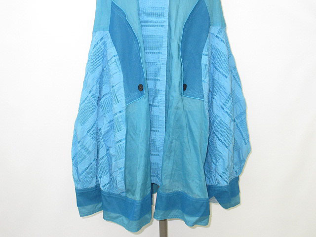 ☆se1571 EIKO KONDO ワンピース 水色 サイズ42 美品 エイココンドウ