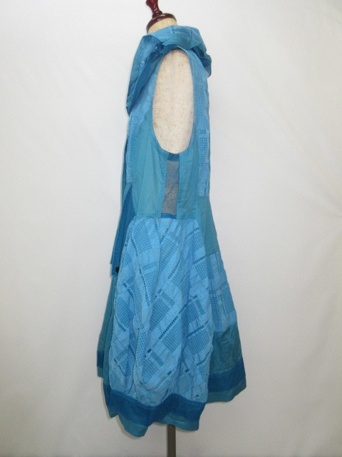 ☆se1571 EIKO KONDO ワンピース 水色 サイズ42 美品 エイココンドウ