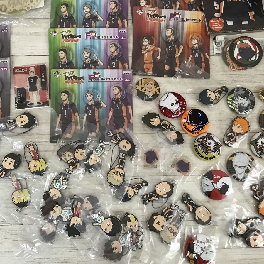 雑貨 ジャンク ハイキュー!! グッズまとめ売り ラバスト、アクキー、缶