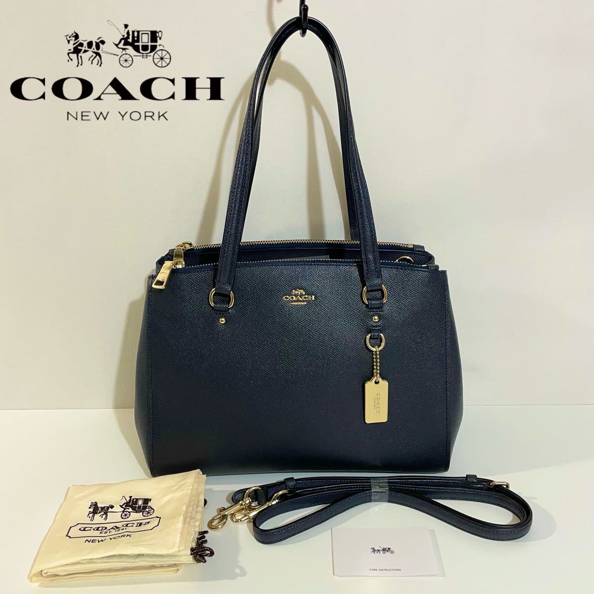 COACH コーチ スタントン キャリーオール29 クロスグレイン レザー 