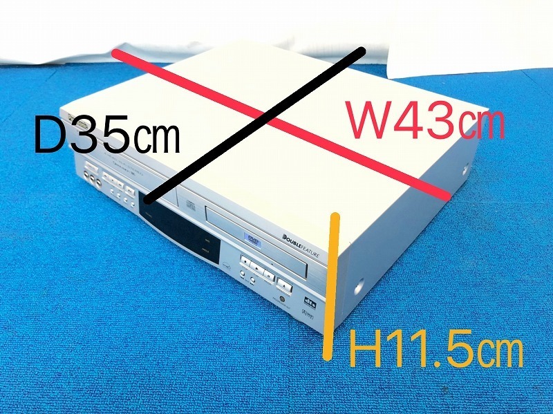 【米軍放出品】未使用品 Panasonic/パナソニック DVD/VCRコンボ PV-D4752 ビデオデッキ DVDプレーヤー (140)☆CD20T Panasonic パナソニック | DVDレコー HDD DMR-EX250V