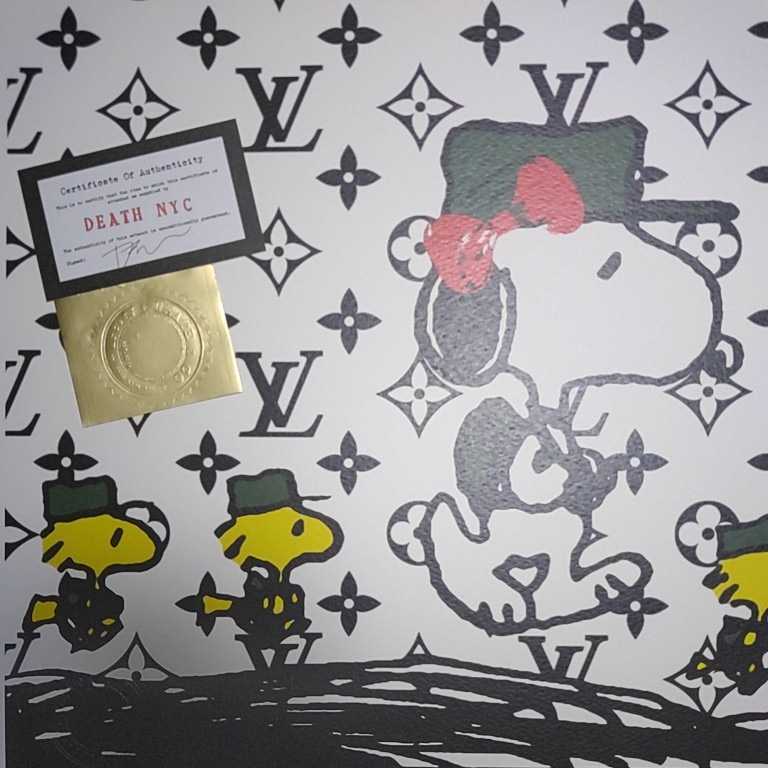 Death Nyc 世界限定100枚 アートポスター スヌーピー Snoopy ウッドストック Louisvuitton ルイヴィトン Peanuts トムエバハート シルクスクリーン 売買されたオークション情報 Yahooの商品情報をアーカイブ公開 オークファン Aucfan Com