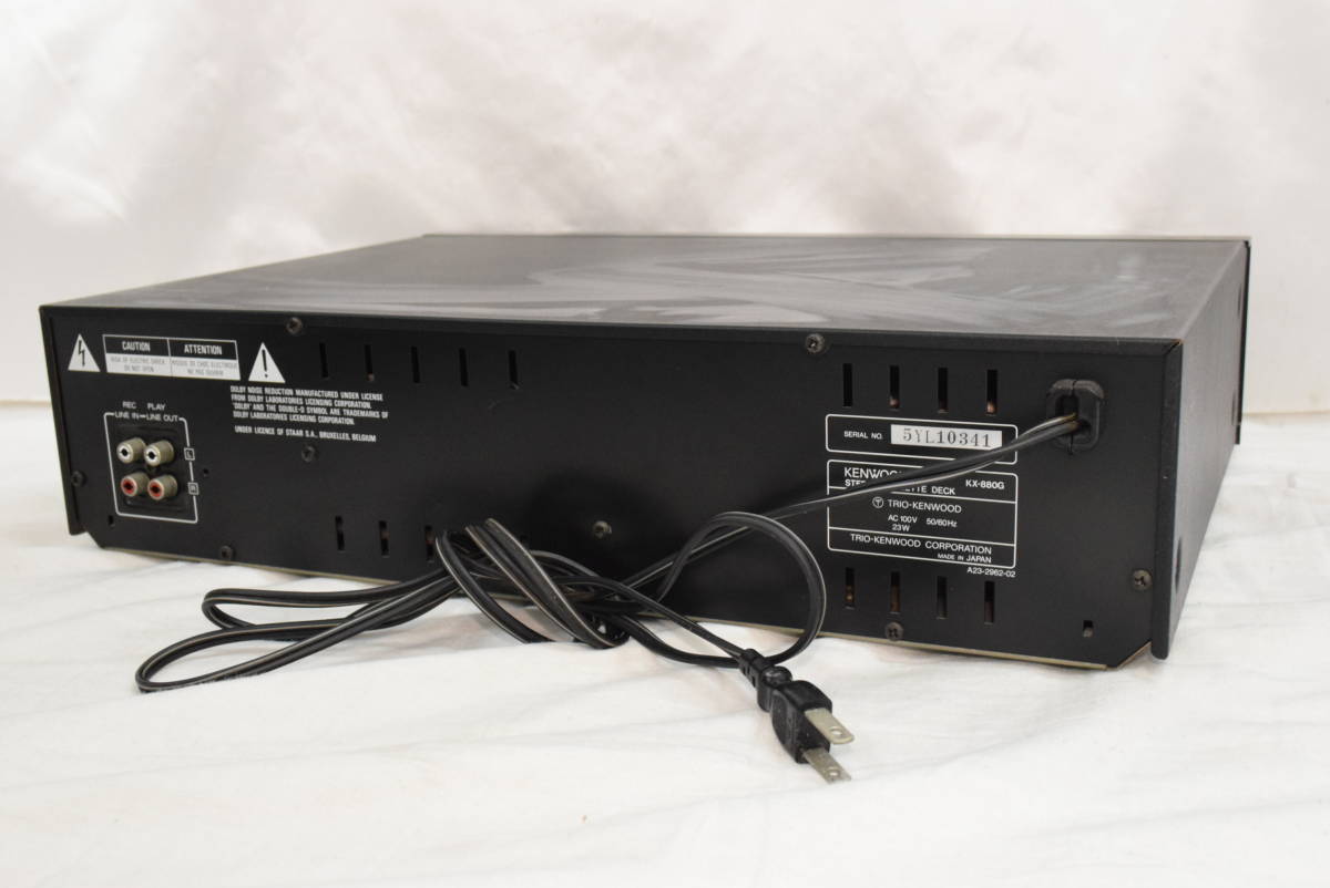 E☆通電OK☆② KENWOOD ケンウッド KX-880G STEREO CASSETTE DECK