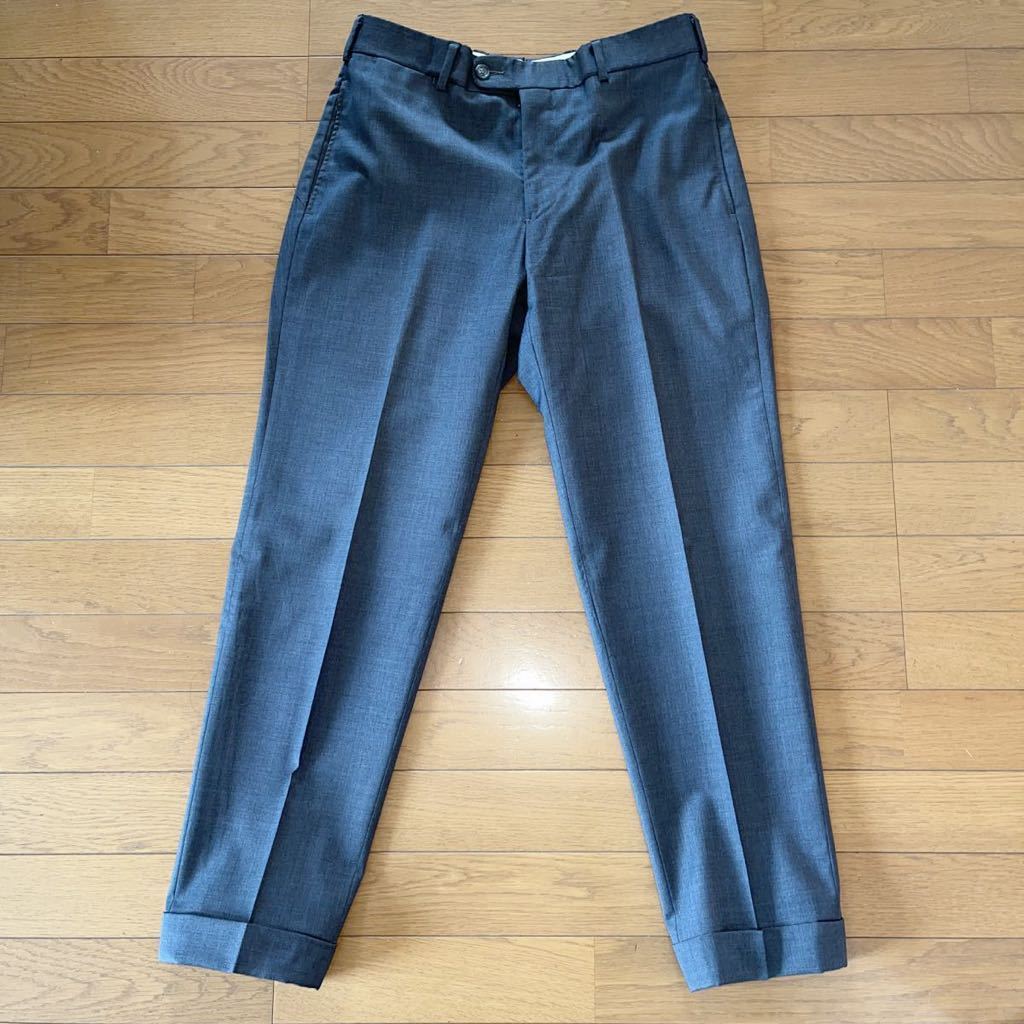 美品 3.5万 USA製 HERTLING サマー ウール 32 グレー アメリカ製 米国製 スラックス ハートリング トゥモローランド シップス