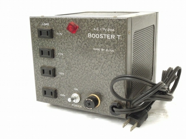 ELTUS BOOSTER T 100/110/117V 電源ステップアップトランス 昇圧 電源