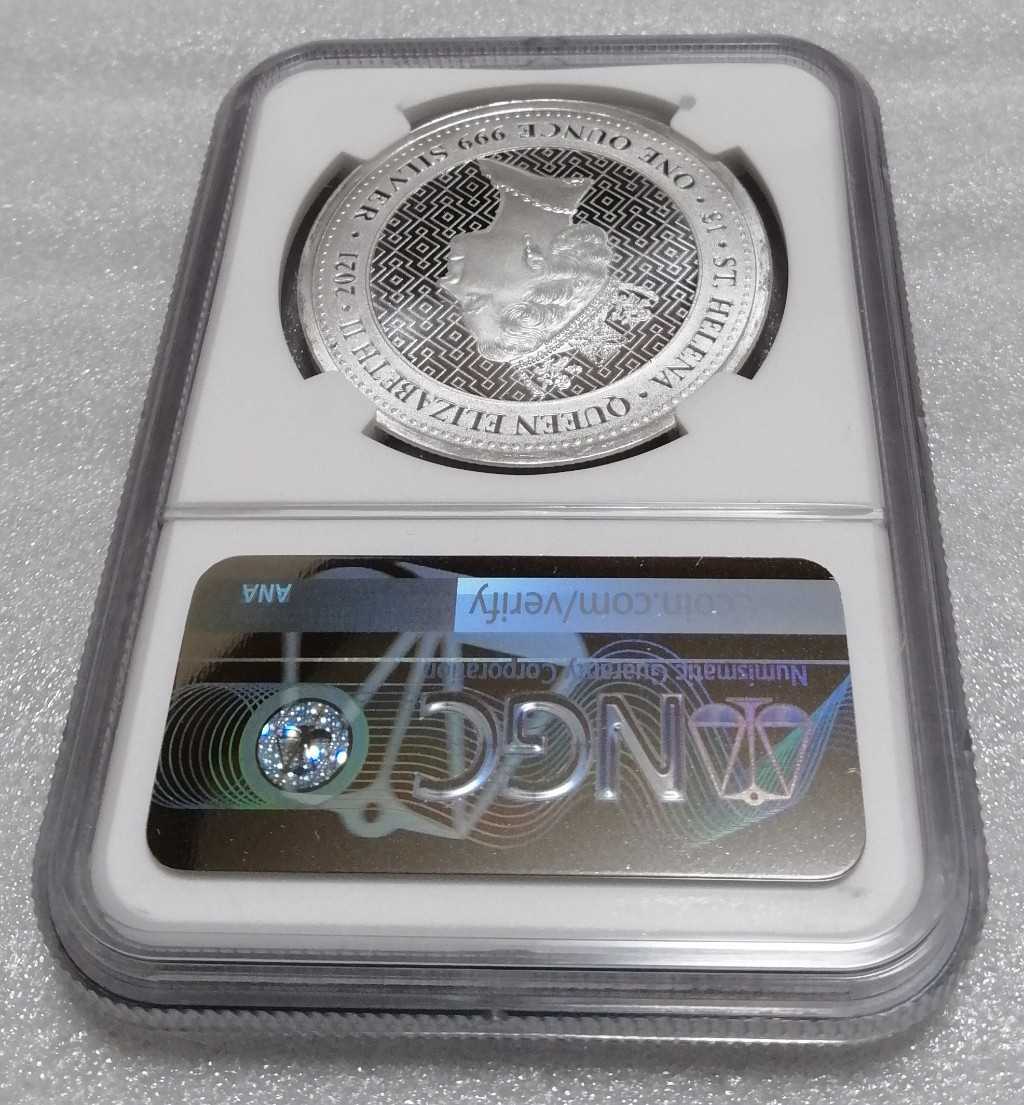 セントヘレナ 2021 女王の美徳シリーズ 銀貨 勝利 NGC MS70 【公式通販】