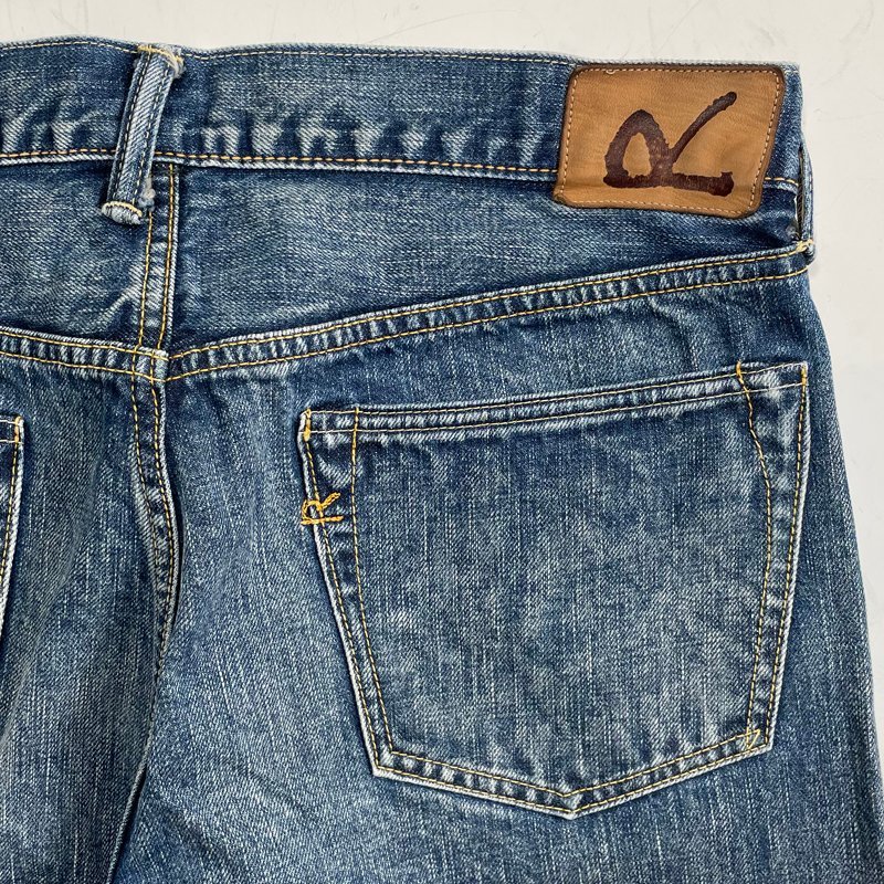 45rpm - 45R⁄45rpm ライ麦デニムのクロスビー5(淡) サイズ33 定価 45rpm(フォーティーファイブアールピーエム) 45R デニムの通販 中古 ユーズド加工 ⁄ (45アールピーエム) 中古・古着通販45rpm 藍染めユーズド加工デニム コットンクロス