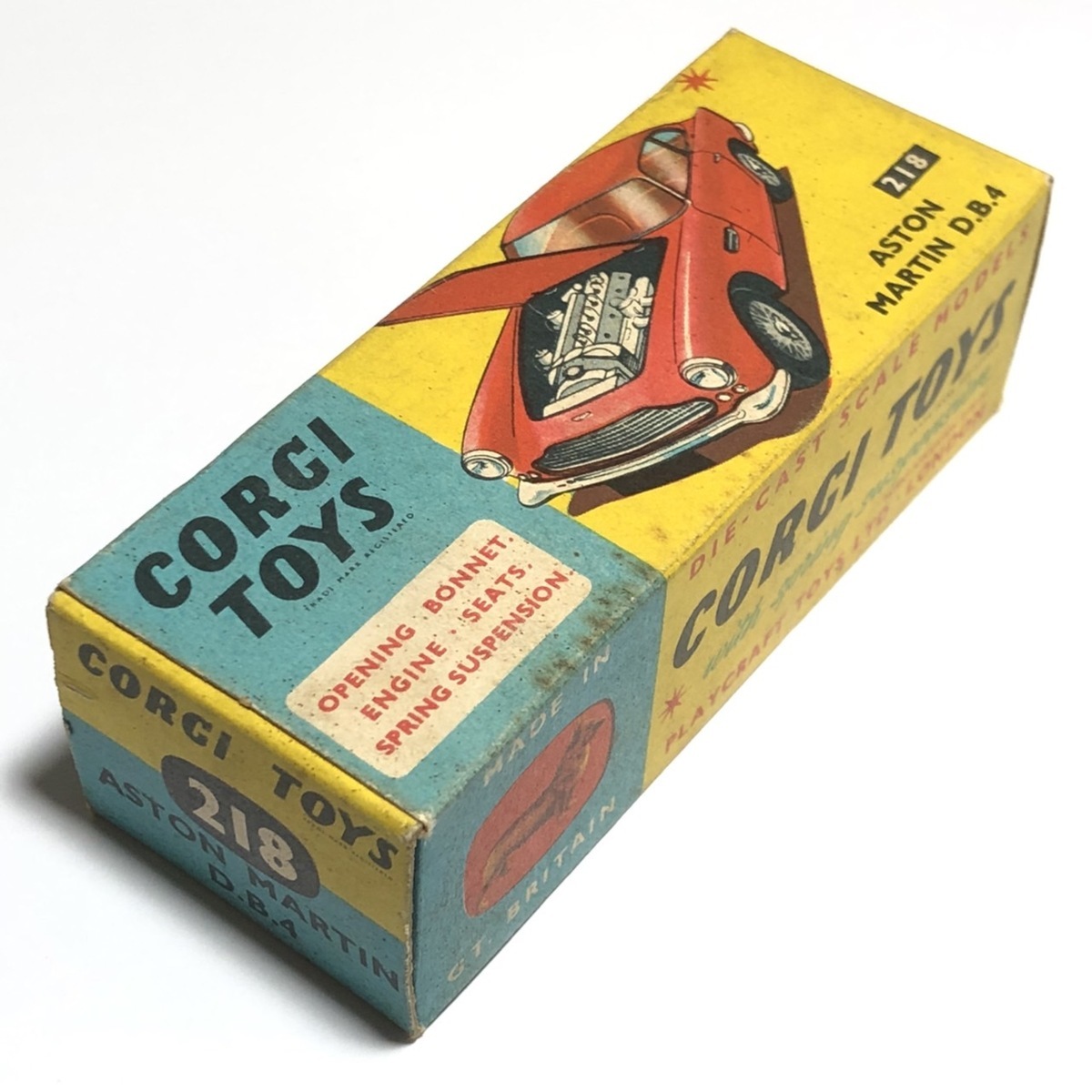 1円スタート＞【CORGI TOYS】№218 ASTONMARTIN D.B.4 コーギー